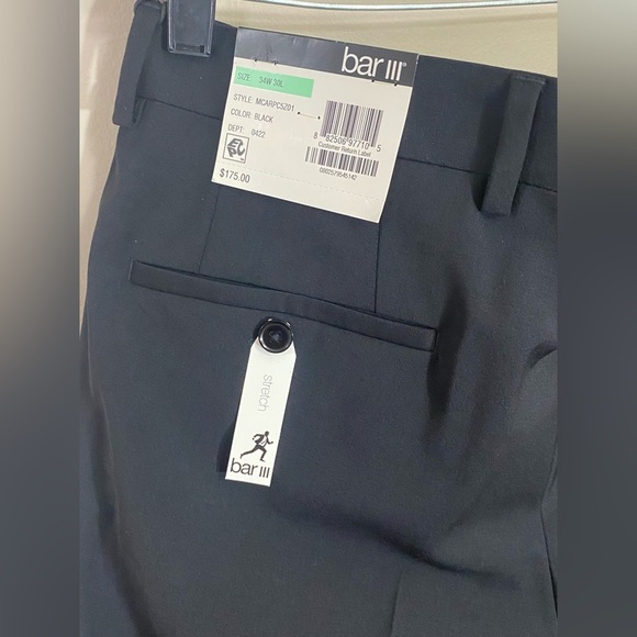 NWT Bar 111 Slim Fit Power Stretch Navy Blue Dress Pants MEN Size ( 34W /30L) - Picture 6 of 11